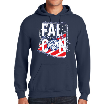 Adult State Pullover Hoodie - Navy Thumbnail
