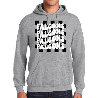 Adult Checkers Pullover Hoodie 2 Thumbnail
