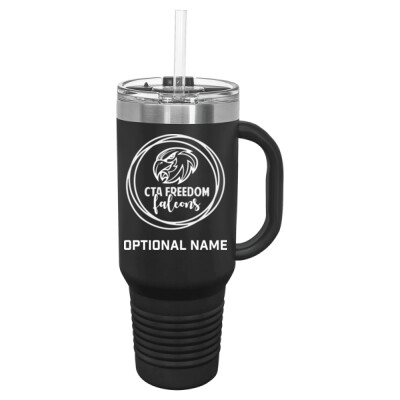 40oz Tumbler with handle / optional name Thumbnail