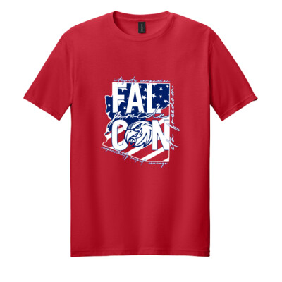 Adult State Shirt - Red Thumbnail