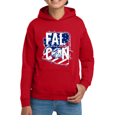 Youth State Hoodie - Red Thumbnail