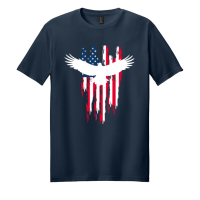 Adult Flag - navy shirt Thumbnail
